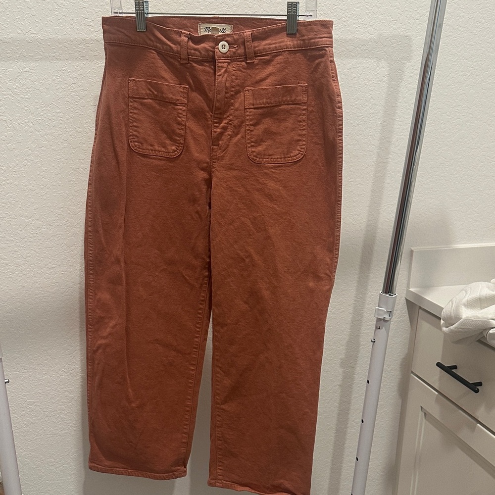 Madewell Terracotta Buttoned Pants -Size 29